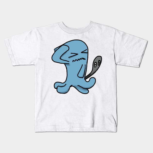 Poke Woboffet Illustration Kids T-Shirt by Jennggaa